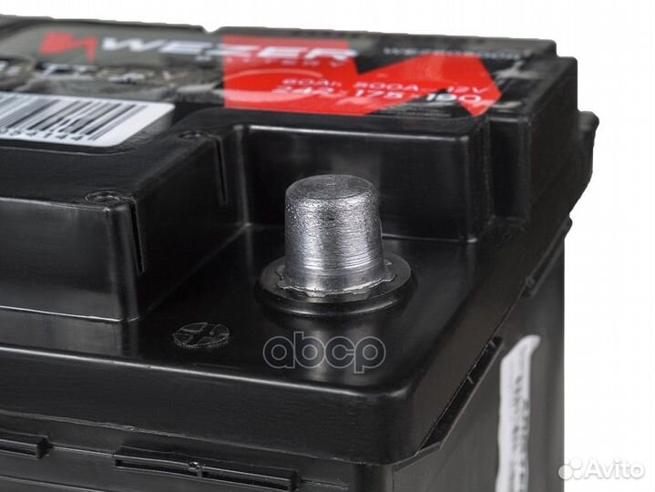 WEZ60500R аккумуляторная батарея 60Ah 500A +сп