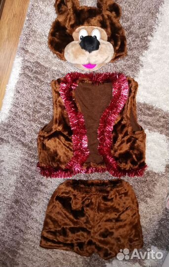 Костюм новогодний детский медвежонок на 3-4 годика