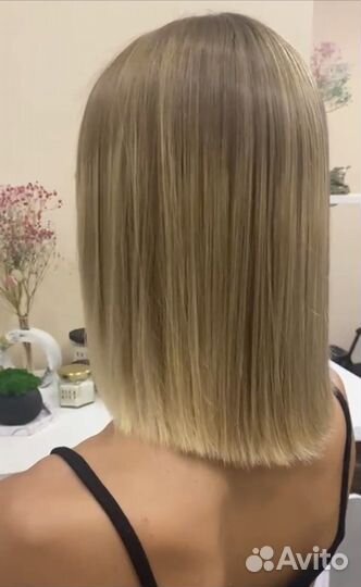 Модель на кератин,ботокс волос