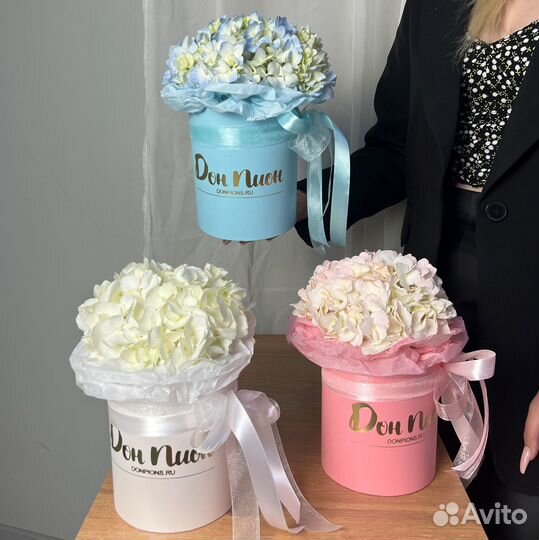 Букеты из гортензий