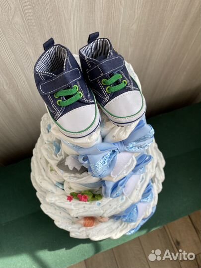 Торт ручная работа из подгузников