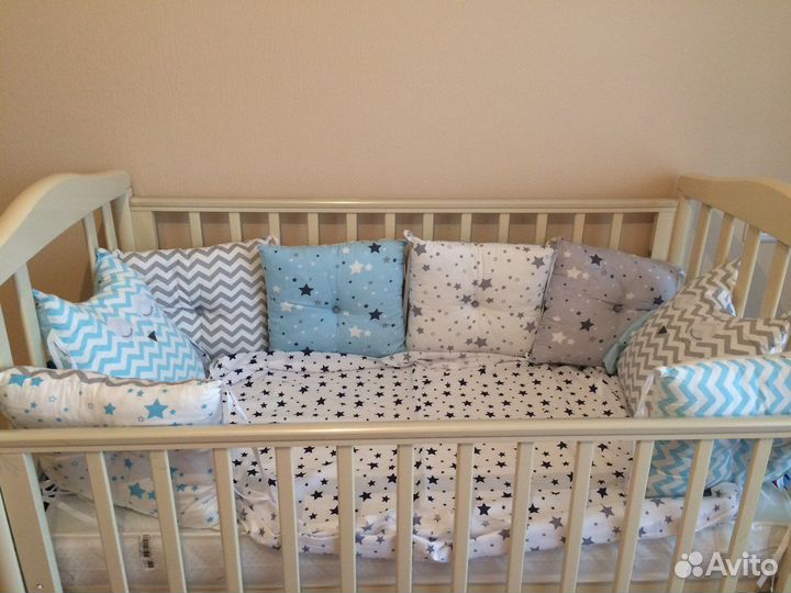 Бортики подушки в детскую кроватку