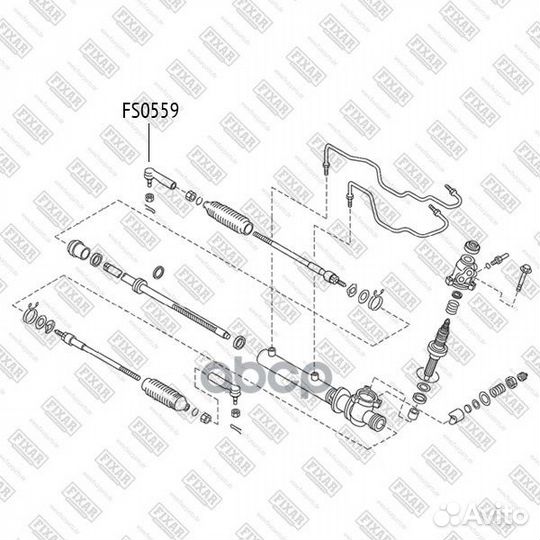 Наконечник рулевой тяги левый/правый FS0559 fixar