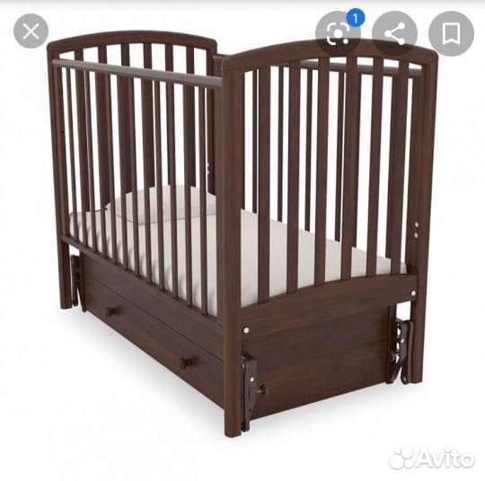 Детская кроватка с маятником Гандылян 