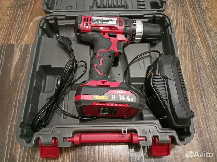 Аккумуляторная дрель шуруповерт дшл-145-21 зубр