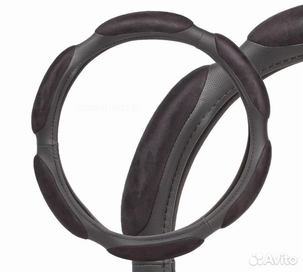 Airline AWC-SS-08M Оплетка на руль, спонжевая, чер