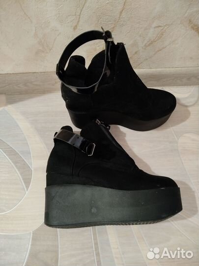 Ботильоны замша демисезон