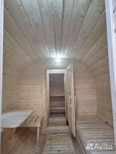 Баня бочка квадро