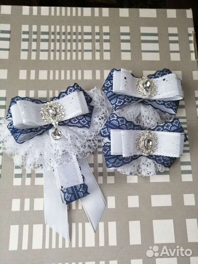 Жабо и резинка для волос