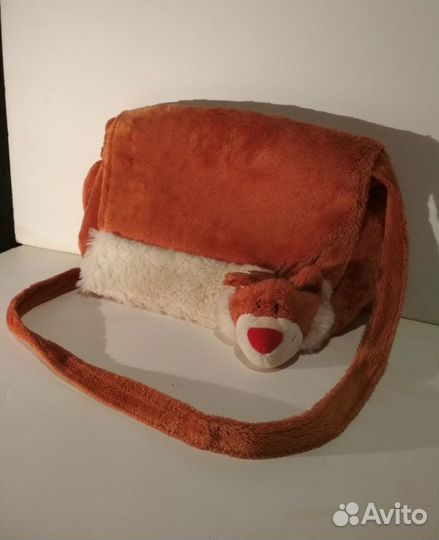 Детская плюшевая сумочка сумка