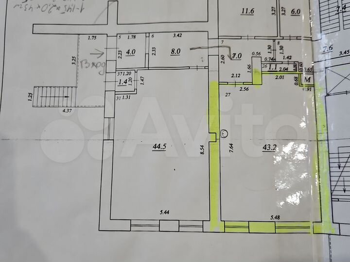 Свободного назначения, 43.2 м²