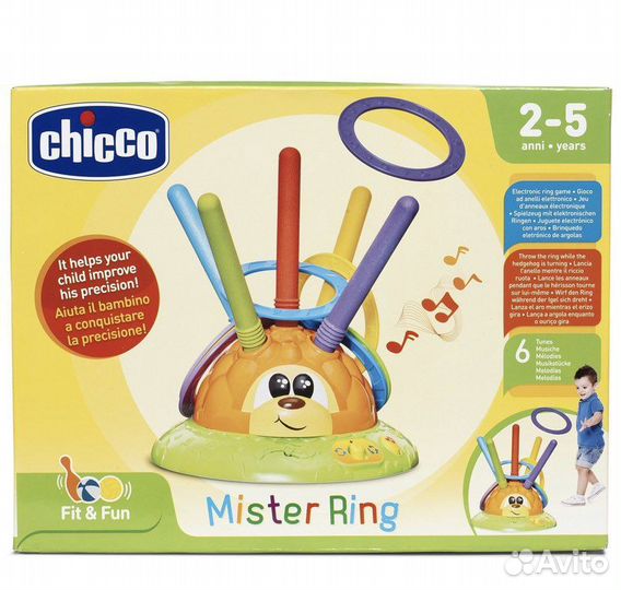 Музыкальная, развивающая игрушка chicco Mr.Ring