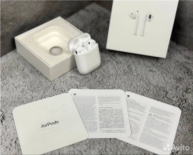 Беспроводные наушники люкс качества airpods 2