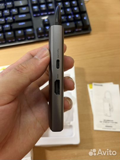 USB хаб 4-in-1 Baseus 4-Port Type-C Hub 4K/30Hz