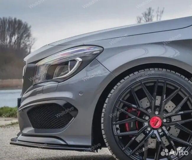 Губа передняя Mercedes CLA C117 X117 дорест AMG