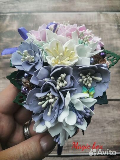 Ободок для волос ручной работы