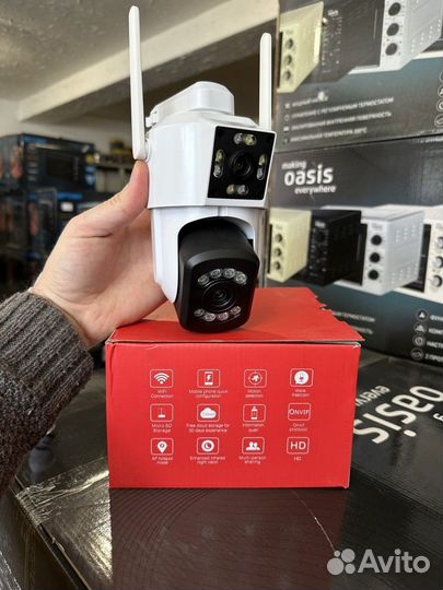 Уличная Wifi камера видеонаблюдения двойная