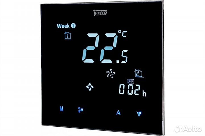 Термостат Techno сенсорный кт-200 черный