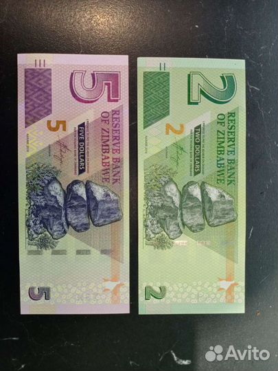 Доллары Зимбабве. Банкноты