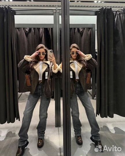 Дубленка женская 42 44 46 48