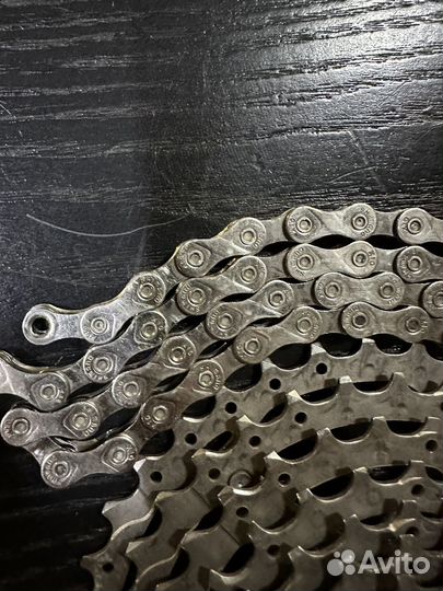 Цепь и кассета Shimano 10 скоростей