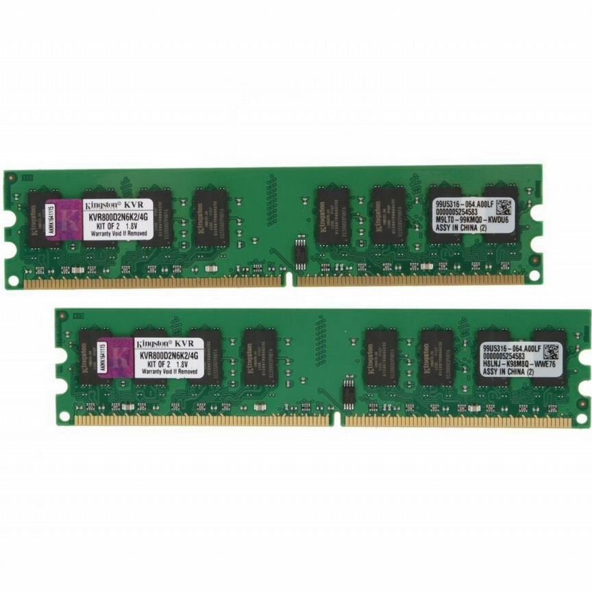 [KVR800D2N6K2/4G] Оперативная Память Kingston 4gb Kvr800d2n6k2/4g