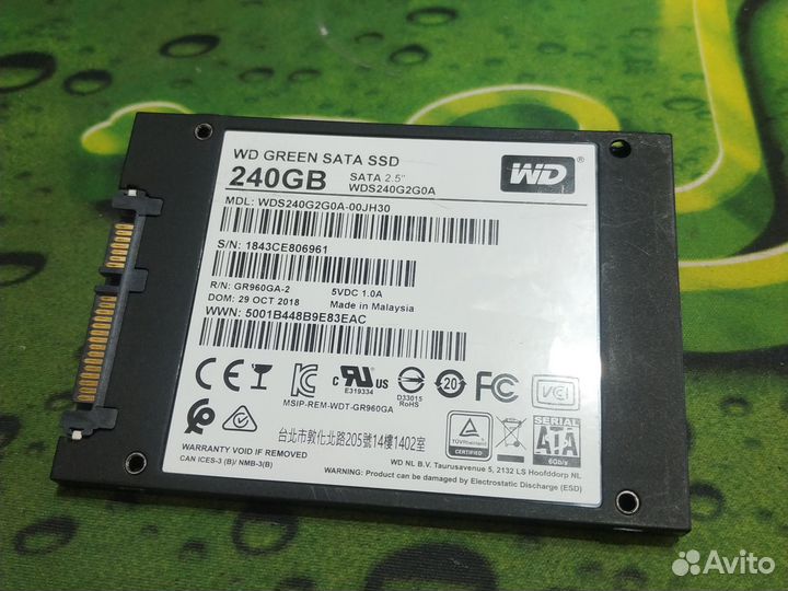 Быстрый ssd wd green 240gb