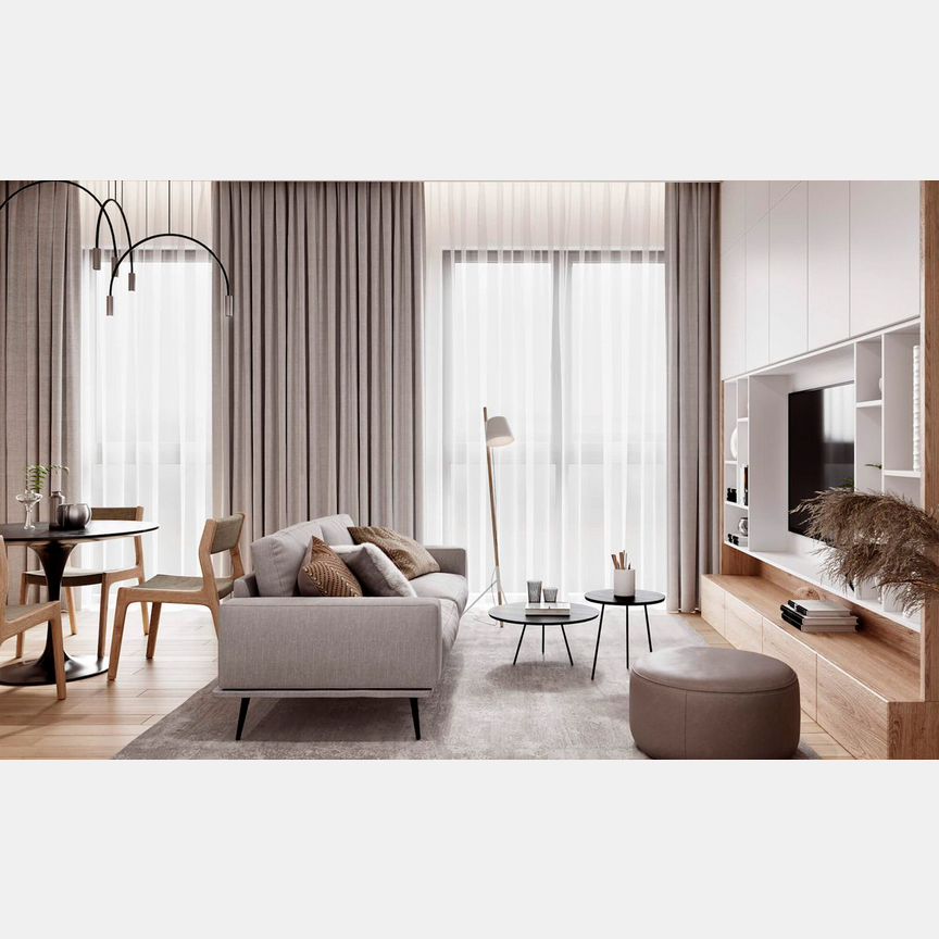 2-к. квартира, 52,6 м², 15/45 эт.