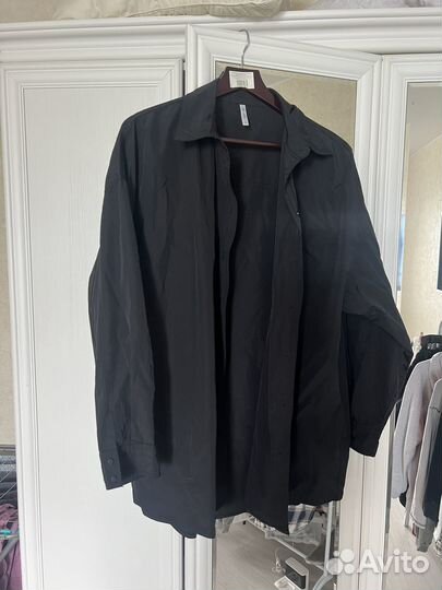 Рубашка befree оверсайз xl черная