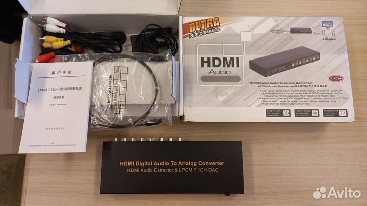 Декодер многоканального звука с hdmi на 7.1 аналог