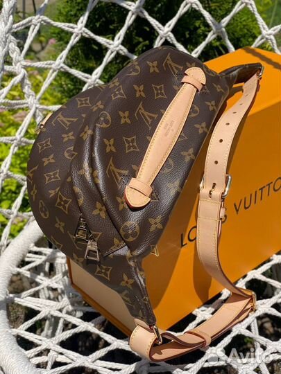 Сумка бананка louis vuitton женская