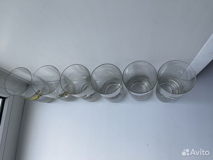 Стаканы с машинками Богемия