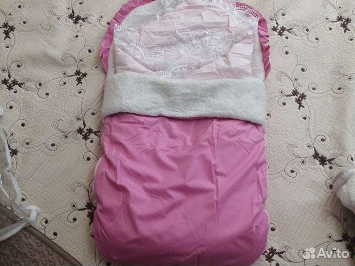 Конверт на выписку для девочки зима