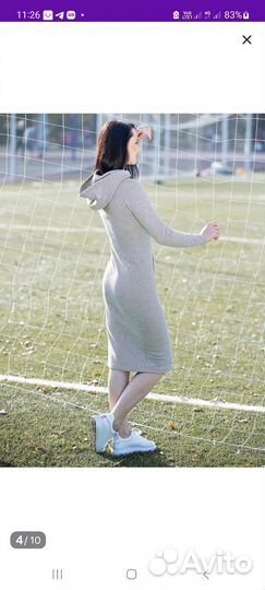 Женское платье из футера