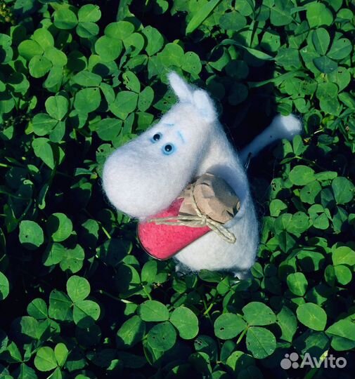 Валяная игрушка Муми тролль коллекционная