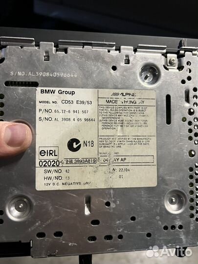 Штатная Магнитола business cd bmw x5 e53