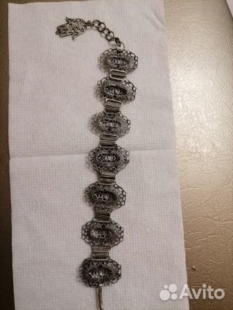 Антикварный Браслет Скань филигрань Найгеры