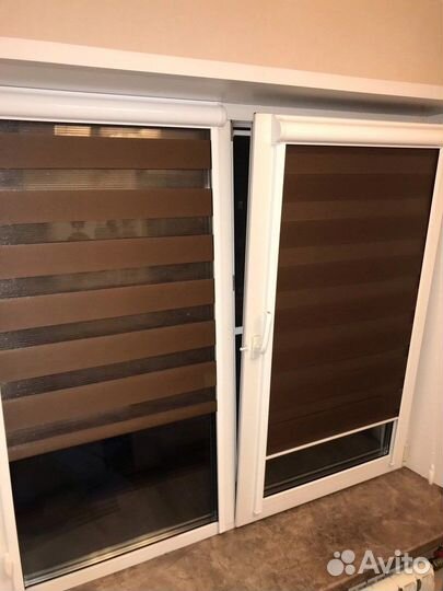 Рулонные шторы день ночь