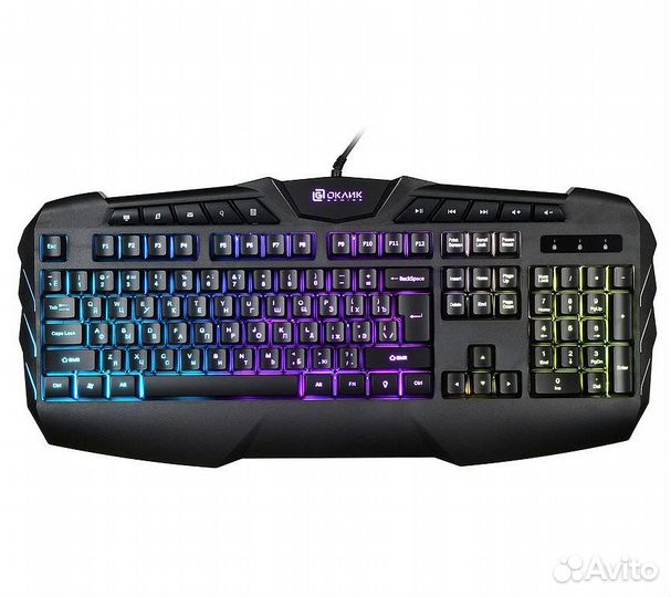Клавиатура Оклик 777G psycho, черный