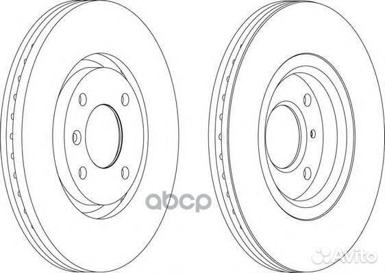 DDF1152 Диск тормозной citroen berlingo +ESP/C5
