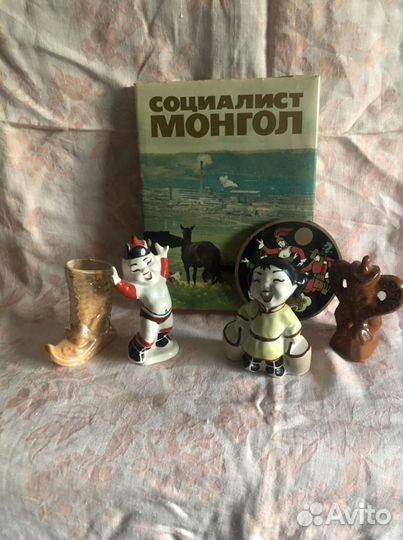 Фарфоровые статуэтки времен СССР 1975 Монголия