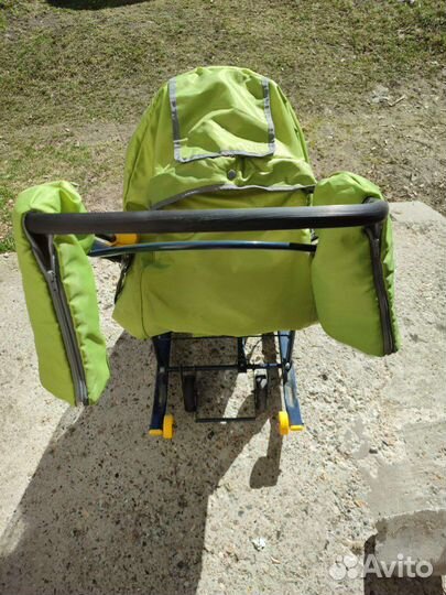 Детские санки коляска с колесами