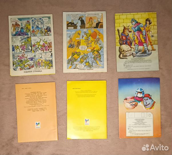 Журналы и плакаты-комиксы Черепашки ниндзя