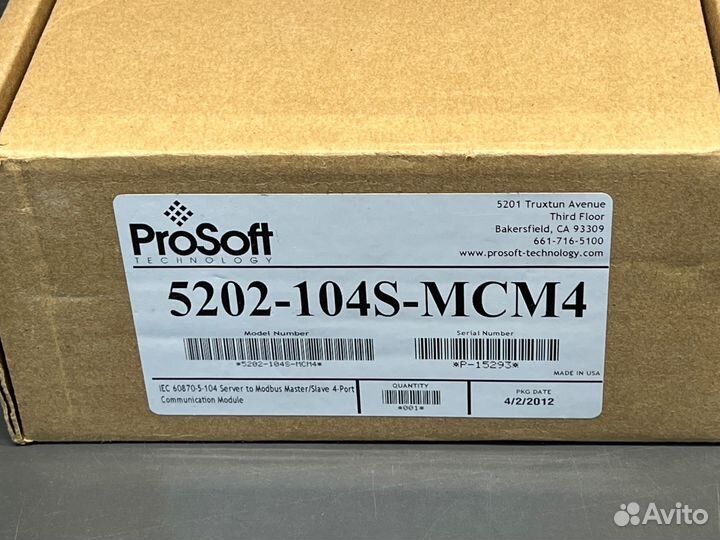 ProSoft 5202-104S-MCM4 новый, 1 шт