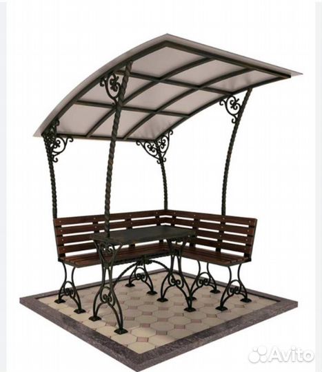 Навесы, ограды, столы, лавки на кладбише