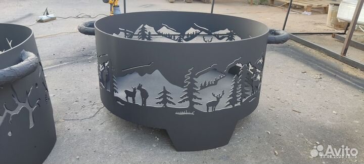 Мангал, Костровая чаша, Кострище