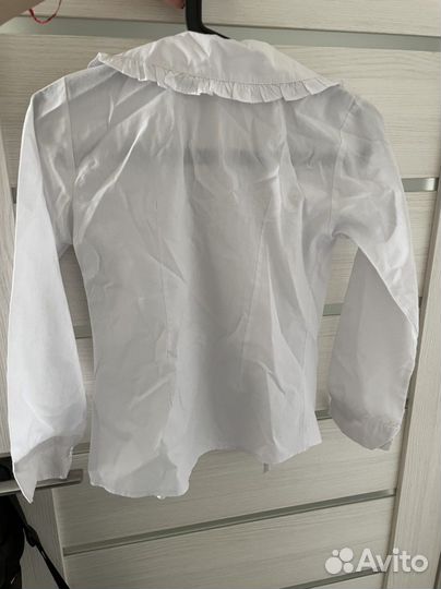 Белая рубашка школьная для девочки