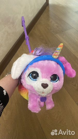 Furreal гламурный питомец на поводке собака