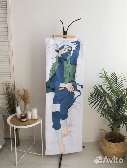 Наволочка дакимакура 150*50см Какаши Хатаке Наруто
