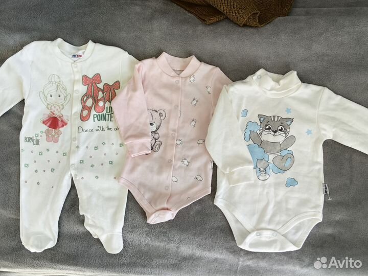 Пакет новой одежды для девочки 68 р. (4 вещи)